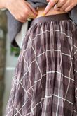 Fia Plaid Chiffon Skirt